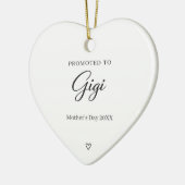 Gigi Schwangerschaftsankündigung zum Muttertag Keramik Ornament (Links)