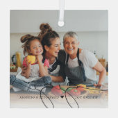 Gigi Script Overlay | Wir Liebe Sie Ornament Aus Glas (Rückseite)