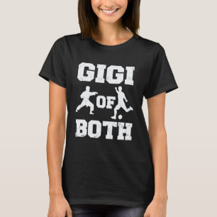 Gigi sowohl Karate als auch Fußball Lustige Kampfs T-Shirt