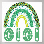 Gigi St Patricks Day Irish Großmutter Rainbow Poster (Vorne)