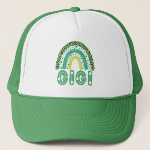 Gigi St Patricks Day Irish Großmutter Rainbow Truckerkappe