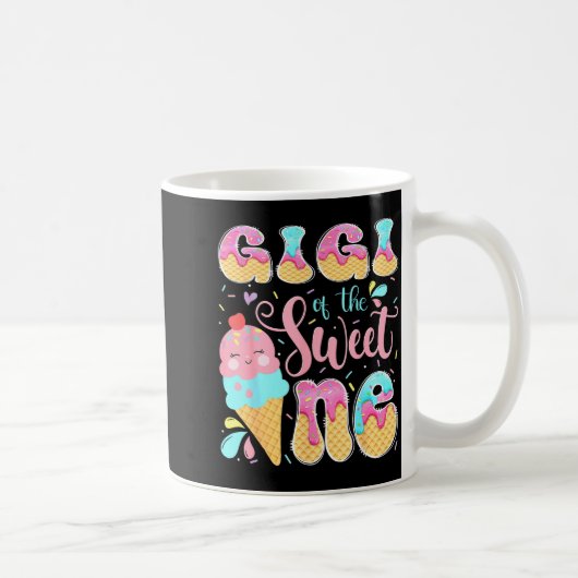 Gigi Sweet One Eiscreme Grafik Kunst Kaffeetasse (Rechts)