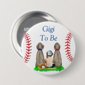 Gigi to Be | Baseball Kinderdusche Button (Vorne & Hinten)