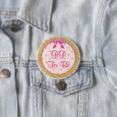 Gigi to be Pink & Gold Baby Shooting Button (Beispiel)
