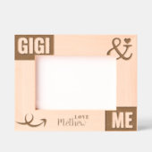 Gigi und ich Foto Geschenk Geätzte Rahmen (Vorderseite)