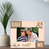 Gigi und ich Foto Geschenk Geätzte Rahmen