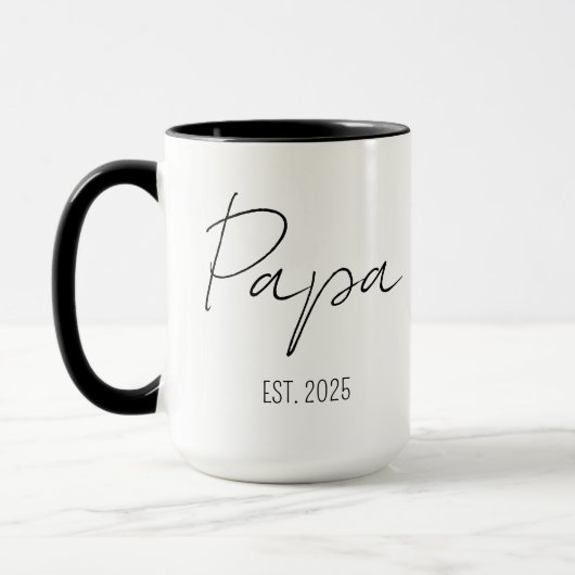 Gigi und Papa Tasse, Großeltern Schwangerschaft An Tasse (Links)