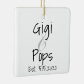 Gigi und Pops Erstklassiges Ornament (Rechts)