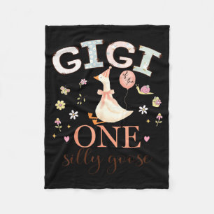 Gigi vom albernen Gänse-Mädchen zum 1. Geburtstag Fleecedecke
