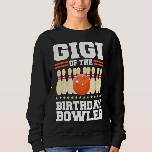 Gigi vom Bowler-Tag-Bowling-Party Sweatshirt (Vorderseite)