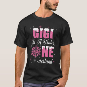 Gigi vom Geburtstagskind Winter Onederland 1st Bi T-Shirt