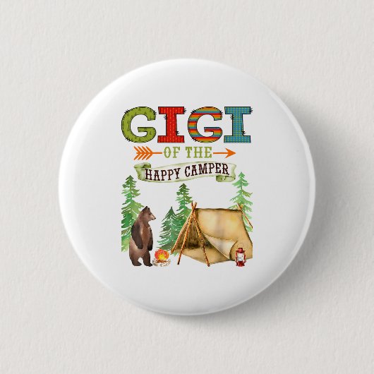 Gigi vom Happy Camper erster Geburtstag Camng  Button (Vorderseite)