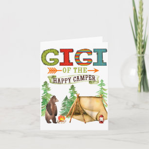 Gigi vom Happy Camper erster Geburtstag Camng  Karte