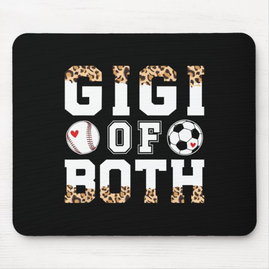 Gigi von Both Leopard verkauft Fußball Gigi Oma Mousepad (Vorne)