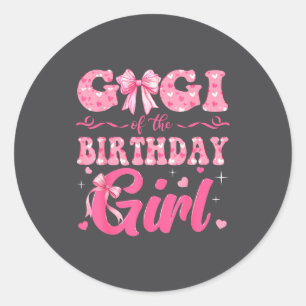 Gigi von der Birthday Girl Familie Nk Coquette Sch Runder Aufkleber