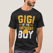 Gigi von der Geburt Boy Construction Matching Fam T-Shirt (Vorderseite)