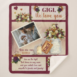 Gigi We Liebe You Foto Fall Floral | Skripttext  Sherpadecke