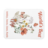 Gigi Wildblume Floral Magnet (Horizontal)