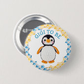 Gigi wird | Jungen-Baby-Party Button (Vorne & Hinten)