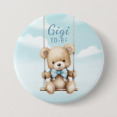 Gigi wird Teddybär Schaukel Button (Vorderseite)