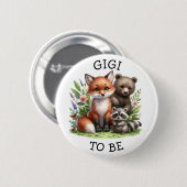 Gigi | Woodland Creatures Babydusche Button (Vorne & Hinten)
