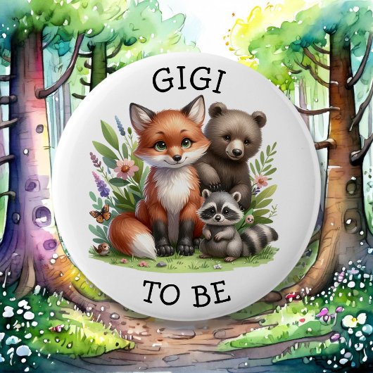Gigi | Woodland Creatures Babydusche Button