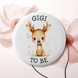 GiGi | Woodland Themed Baby Dusche Button