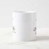 Gigi wurde zur Großmutter ernannt Geschenk Jumbo-Tasse (Vorderseite)