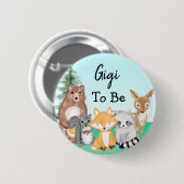 Gigi zu Waldkreaturen Kinderdusche Button (Vorne & Hinten)