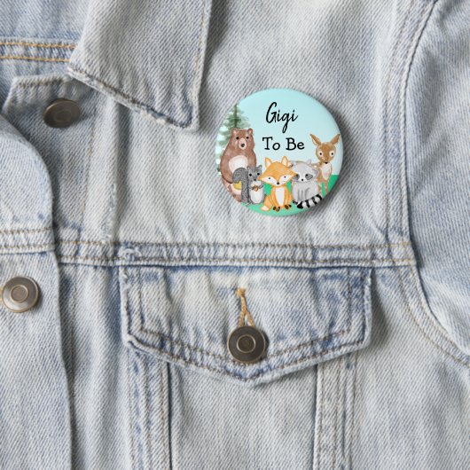 Gigi zu Waldkreaturen Kinderdusche Button (Beispiel)