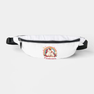 Gigicorn Vintage Einhorn Mutter und Baby Regenboge Bauchtasche