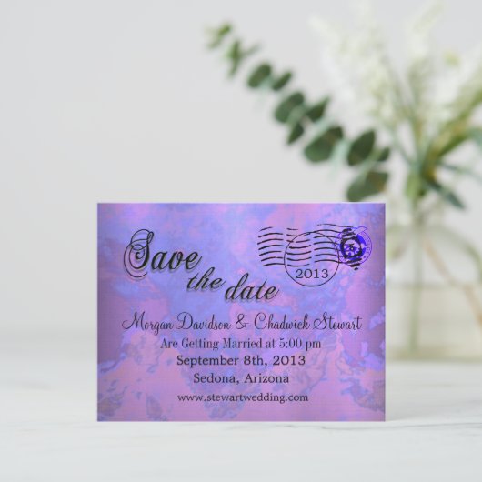 Gigifarah Gala Save the Date Postkarten (Stehend Vorderseite)