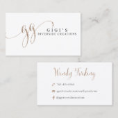 Gigis Flussufer-Kreationen Visitenkarte (Vorne/Hinten)