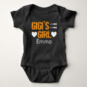 Gigis Girl Baby Duschgeschenk Personalisiert Baby Strampler (Vorderseite)