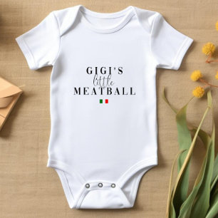 Gigis kleiner Meatball Niedlicher italienischer Baby Strampler