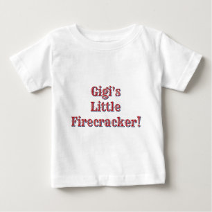 Gigi's Little Firecracker! USA 250 Feuerwerk Baby T-shirt