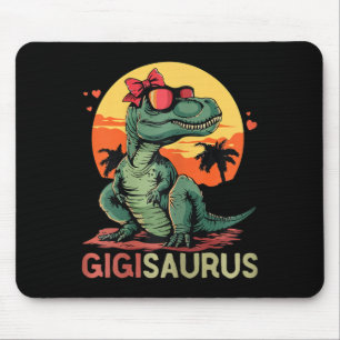Gigisaurus Dino Dinosaur Gigi-saurus T-rex Funny T Mousepad