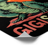 Gigisaurus Dino Dinosaur Gigi-saurus T-rex Funny T Poster (Ecke)