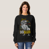 Gigisaurus Leopard Rex Dinosaur Gigi Saurus Mother Sweatshirt (Vorne ganz)