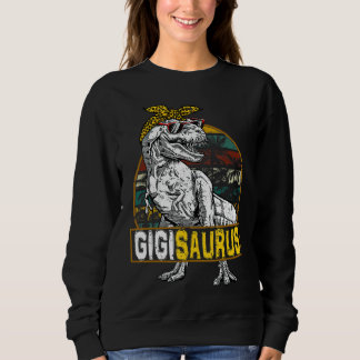 Gigisaurus Leopard Rex Dinosaur Gigi Saurus Mother Sweatshirt