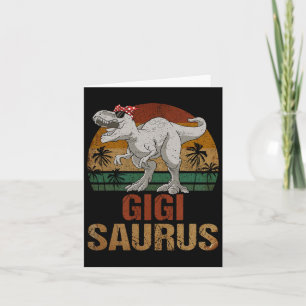 Gigisaurus T Rex Dinosaur Gigi Saurus Muttertag Karte