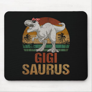 Gigisaurus T Rex Dinosaurier Gigi Saurus Muttertag Mousepad