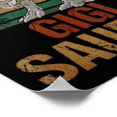 Gigisaurus T Rex Dinosaurier Gigi Saurus Muttertag Poster (Ecke)