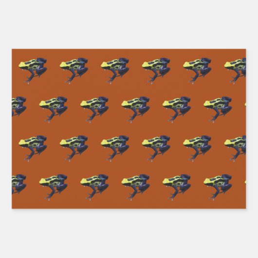 Giison Dart Frogs Geschenkpapier Set (Vorderseite)