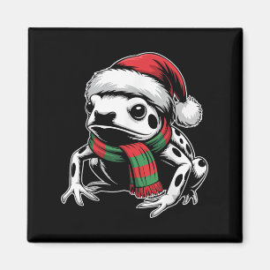 Giison Dart Frosch Xmas Weihnachtsmannmütze Scarf  Magnet