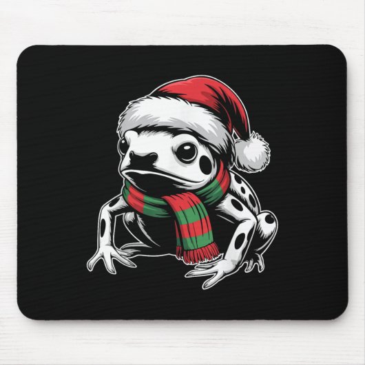 Giison Dart Frosch Xmas Weihnachtsmannmütze Scarf Mousepad (Vorne)