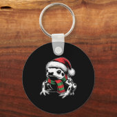 Giison Dart Frosch Xmas Weihnachtsmannmütze Scarf  Schlüsselanhänger (Vorderseite)