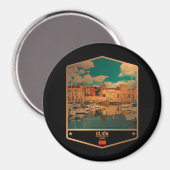 Gijón Magnet (Vorderseite/Rückseite)