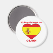 Gijon Magnet (Vorderseite/Rückseite)