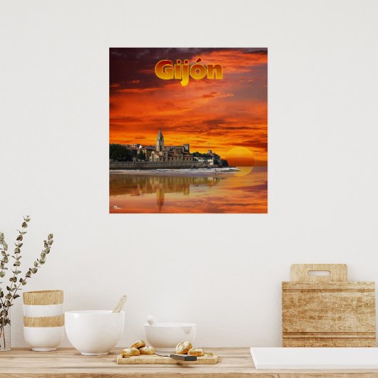 Gijón Poster (Küche)